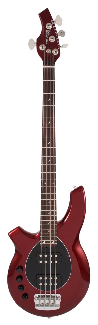 Ernie Ball Music Man Bongo 4 HH Lefty Candy Red