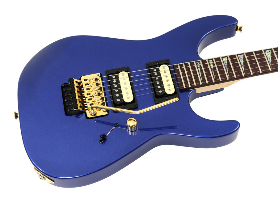 blue gold guitar