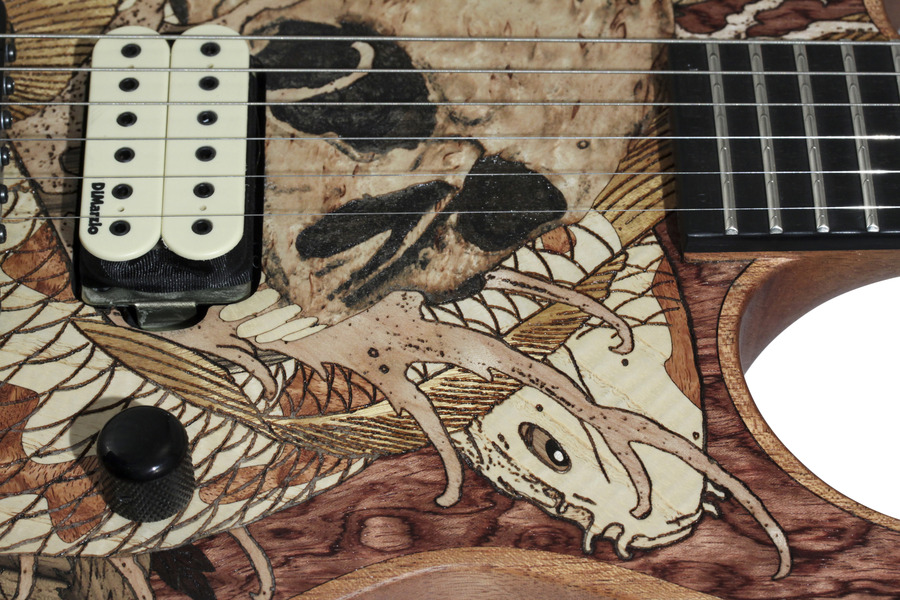 Jackson Custom Shop SL Koi and Skull