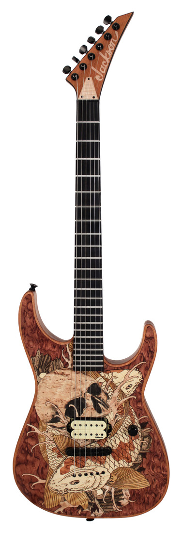 アート・デザイン・音楽 old school Customs Jackson Custom Shop SL Koi and Skull