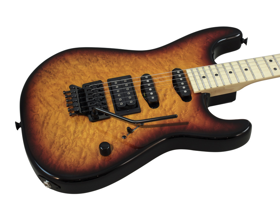Charvel Custom Shop San Dimas Quilt Top Tobacco Sunburst