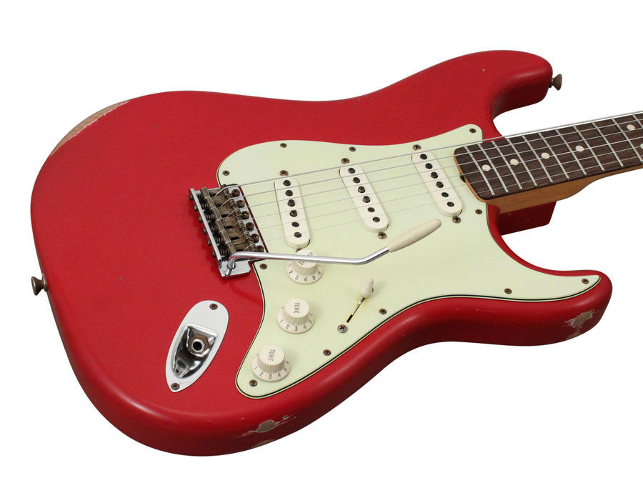 Fender Custom Shop 1963 Stratocaster Heavy Relic Faded Dakota Red 2013 Fender Custom Shop 1963 Stratocaster Heavy Relic Faded Dakota Red 2013