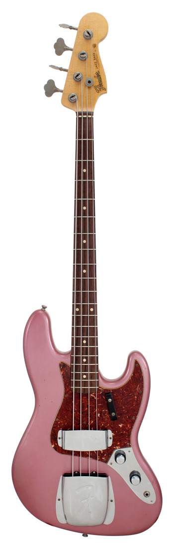 Fender 1960 Jazz Bass Journeyman Relic Burgundy Mist Metallic