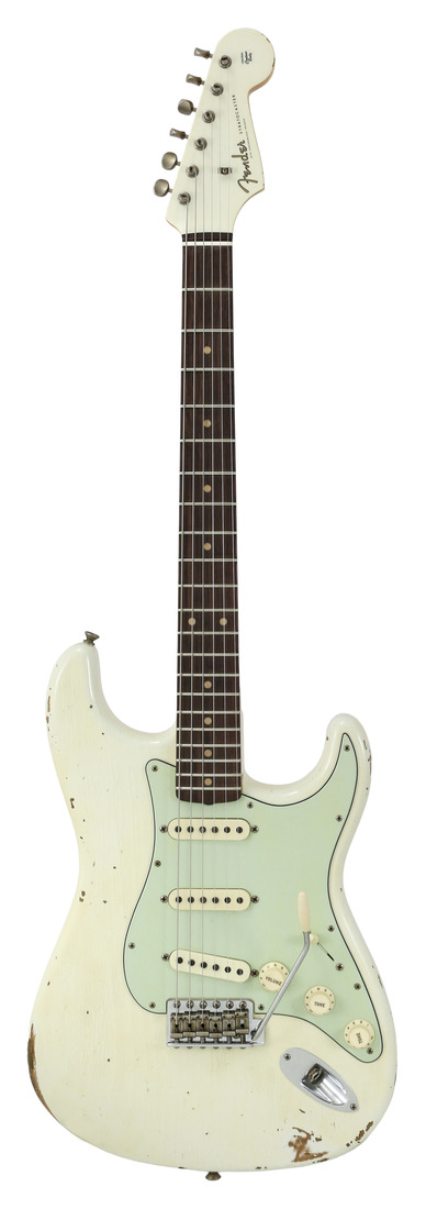 Fender Custom Shop 2017 1960 Stratocaster Relic Aged Olympic White