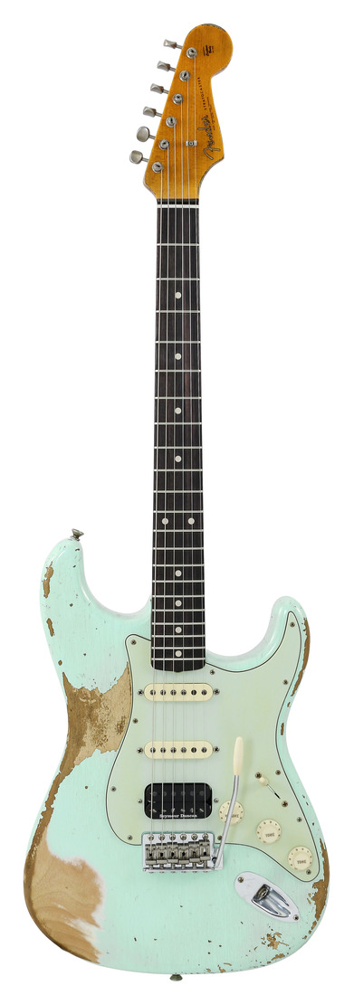 Fender Custom Shop 1962 Stratocaster HSS Heavy Relic Surf Green