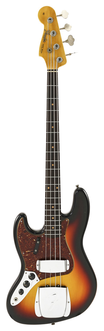 Fender Custom Shop 1964 Jazz Bass Journeyman Relic 3 Tone Sunburst