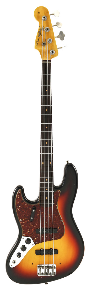 Fender Custom Shop 1964 Jazz Bass Journeyman Relic 3 Tone Sunburst