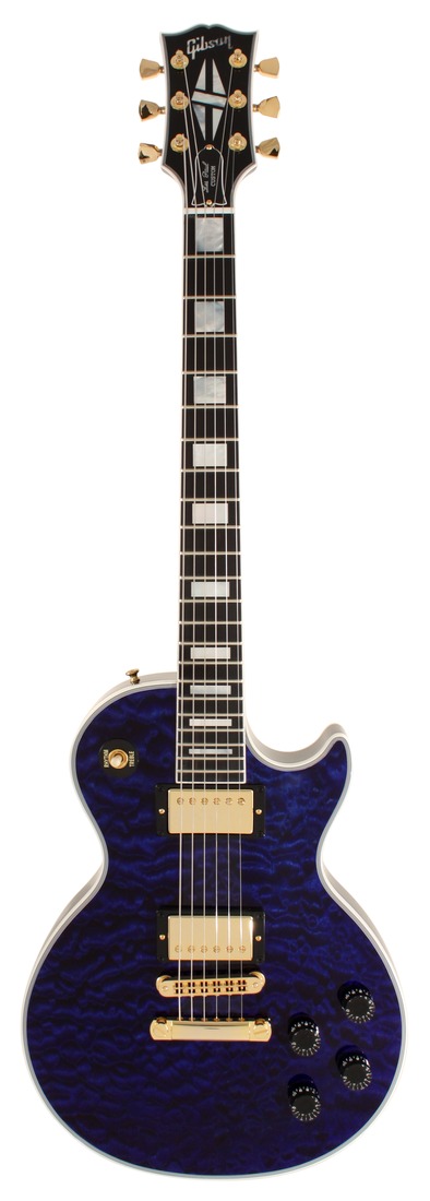 Gibson Custom Shop Les Paul Custom Trans Blue Quilted Maple