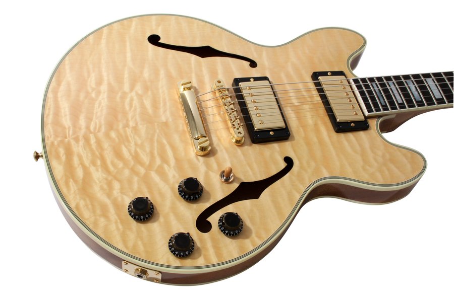 Gibson Custom Shop CS 356 Quilt Top Antique Natural