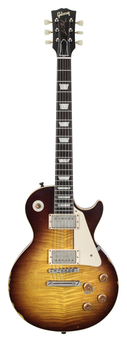 joe perry tobacco burst Gibson Custom Shop 1959 Joe Perry Les Paul Aged Faded Tobacco Burst