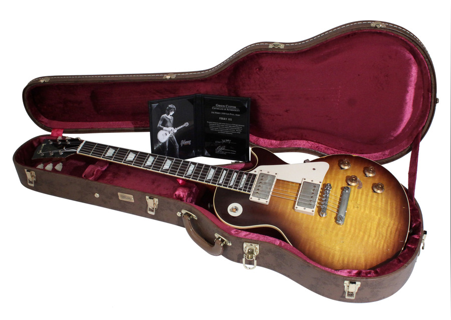 Gibson Custom Shop 1959 Joe Perry Les Paul Aged Faded Tobacco Burst Serial#  2