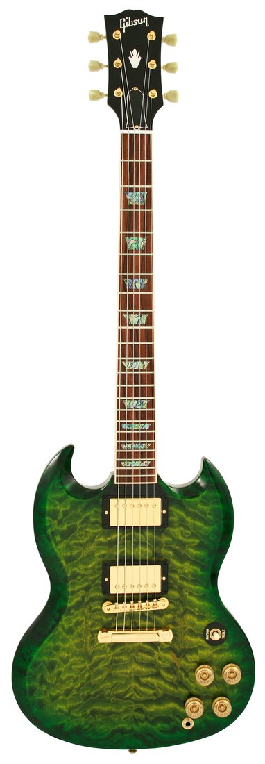 Gibson Custom Shop SG Elegant Quilt Top Iguanaburst