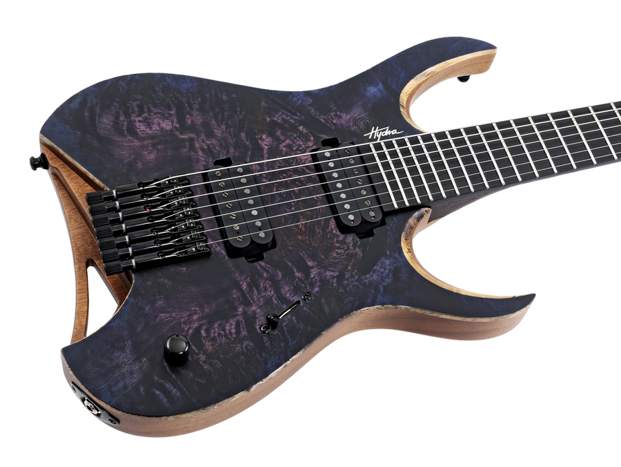 Mayones Hydra Elite 7 Dirty Purple Blue Burst