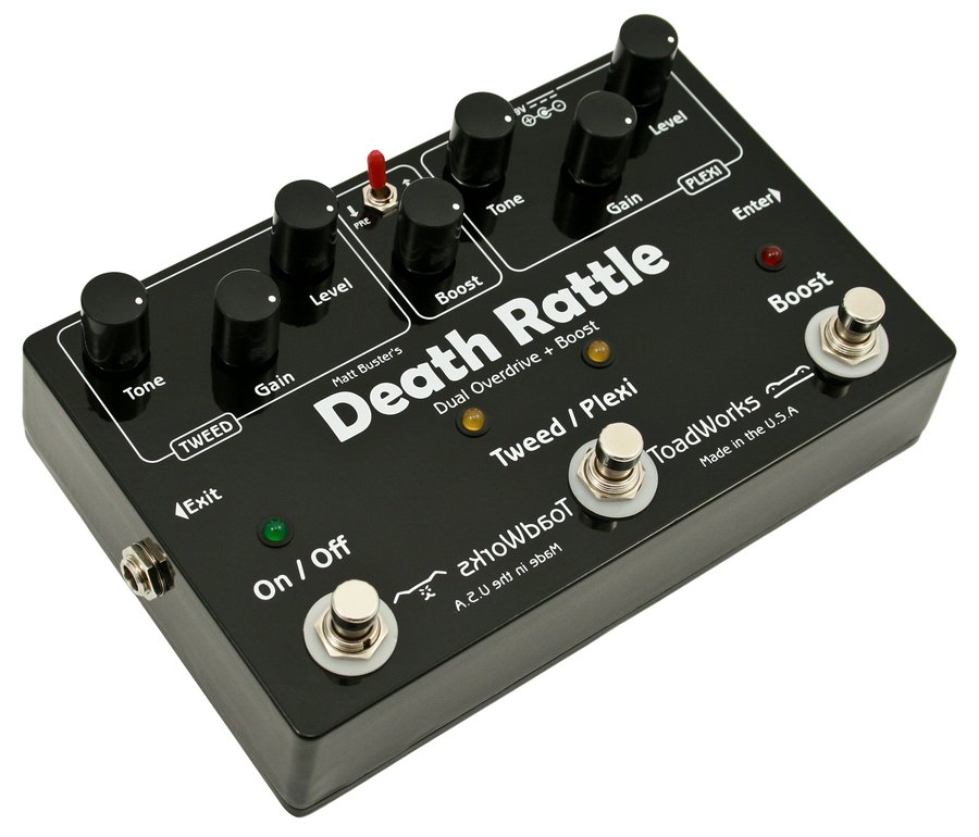★レア★Toad Works Death Rattle★Dual Channel OD+Boost★made in USA★初期型 生産完了品＃081★ Toadworks Matt Buster\u0027s Death Rattle Viii Dual Overdrive Black